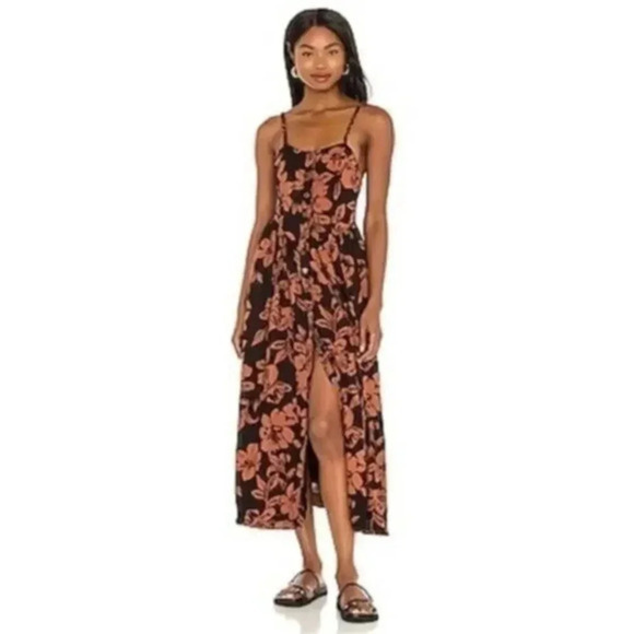 NEW Free People Perfect Sundress in Dark Combo B1159 - Picture 1 of 4